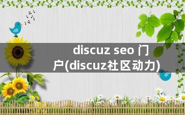 discuz seo 门户(discuz社区动力)